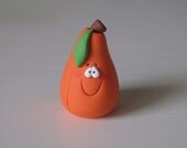 Polymer Clay Halloween Pumpkin Figure