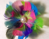 Wild Feather Flower Hair Clip