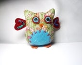Owl Sachet- Scented rose,  lavender,orange,  Natural Home Decor Gift  Aromatherapy