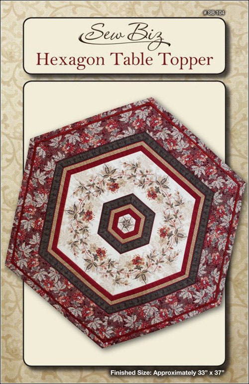 Hexagon Table Topper by Sew Biz