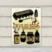 Illustrated Recipe - Deviled Eggs - 8"x10" Print