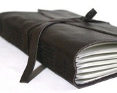 Large Leather Journal, Cocoa Brown, Hand-Bound 5.75 x 8.75 Journal by The Orange Windmill on Etsy