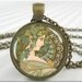 Alphonse Mucha Jewellery Art Pendant Charm Mucha Ivy Art Nouveau Jewelry Picture Pendant Neoclassical (585RB)
