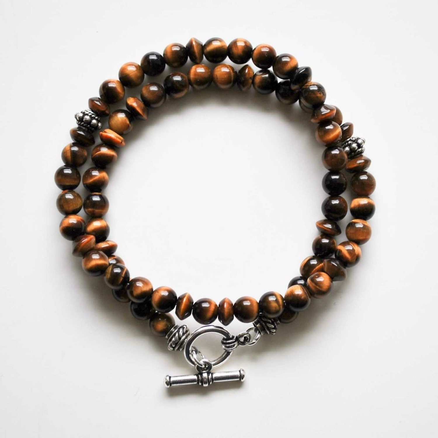 Men's Bracelet - Tiger Eye - Wrap Bracelet