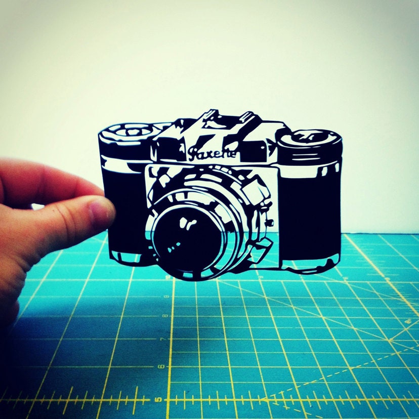Braun Paxette Camera - Paper Silhouette 8x10