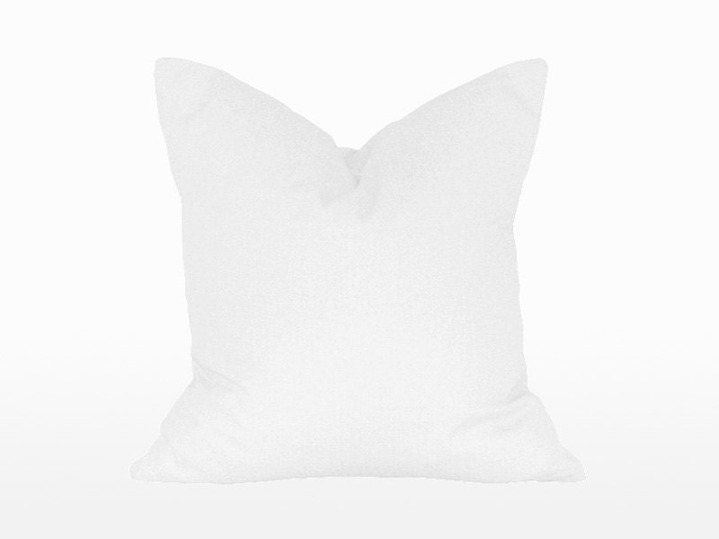 20" x 20" Decorative Throw Pillow / Accent Cushion Cover (Indoor) (Light-Weight White Solid)