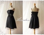 Princess Romance - Elegant Black Tulle Lace Dress Party Prom Bridesmaid Wedding Cocktail Dinner Evening Dress