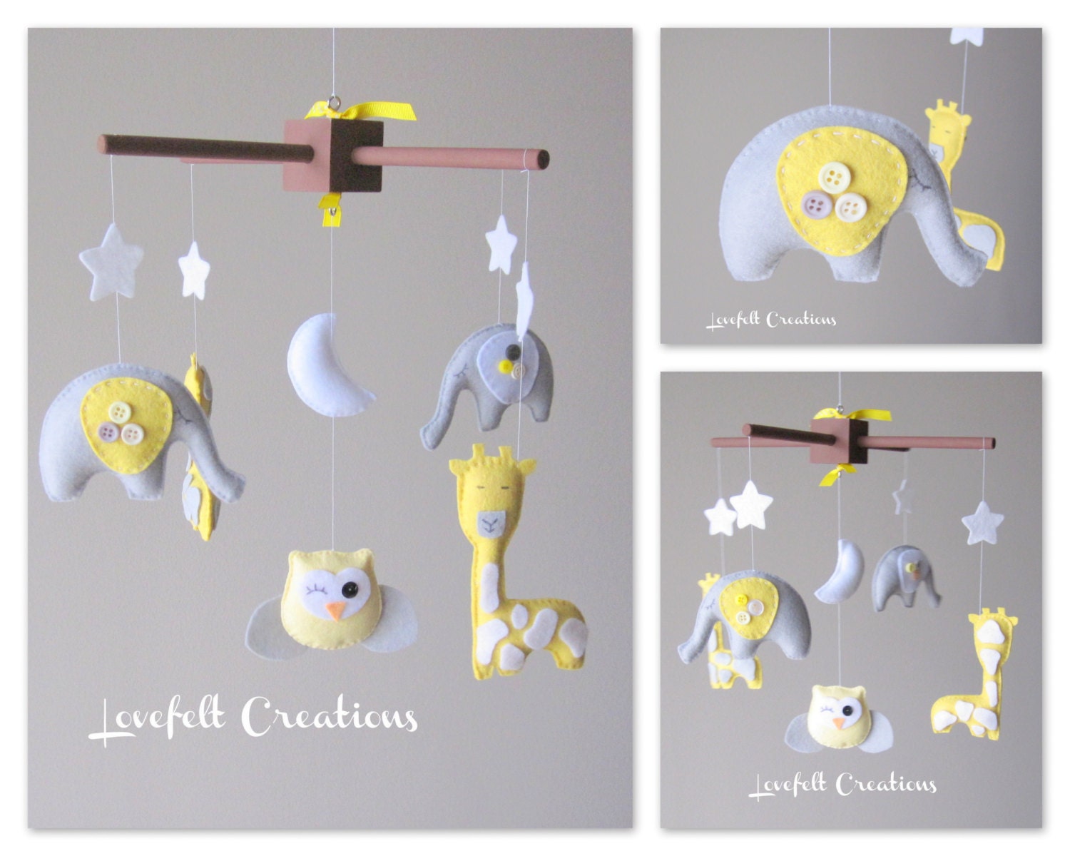 Baby mobile - Custom baby mobile - Elephant Mobile - Giraffe Mobile - Owl Mobile