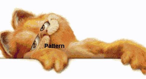 Garfield N4. Counted Cross Stitch Pattern. PDF Files. Free shipping.