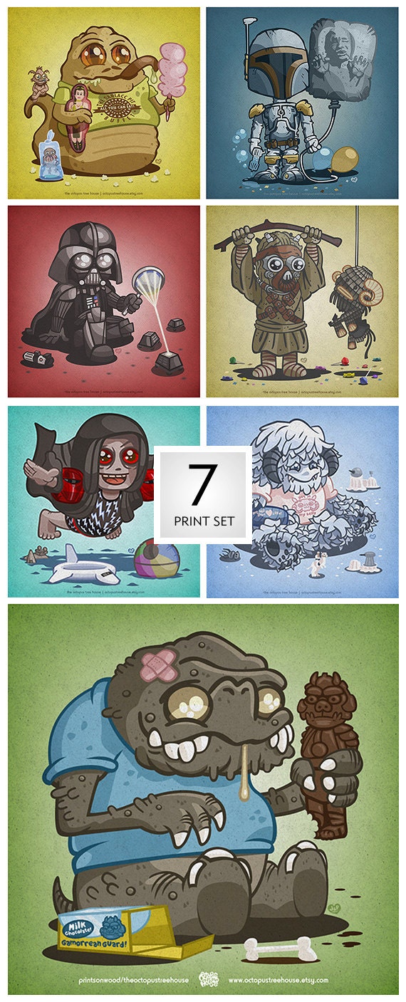Set of Seven: The Birthday Party, The Carnival, The Front Yard, The Celebration, The Sick Day, The Pool Party & The Candy Store