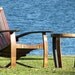 Wine Barrel Stave Adirondack Style Chair (red/burgundy/purple)