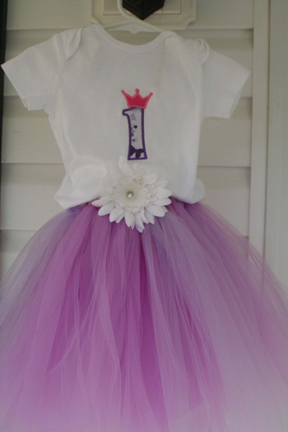 BIRTHDAY GIRL OUTFIT  First Birthday Tutu Custom Boutique Embroidery 2T 3 4 5 6 7