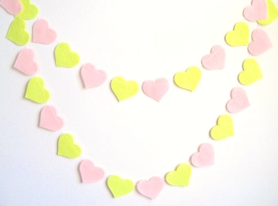 Pink yellow bunting banner nursery decor, yellow pink baby shower decor, birthday party decoration, pastel color garland, spring decor