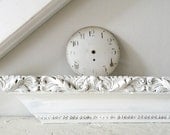 Vintage White Salvage Wood Architectural/ Shelf Shabby Chic