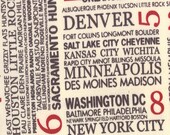 Hometown Town Square Cream Fat Quarter by Sweetwater