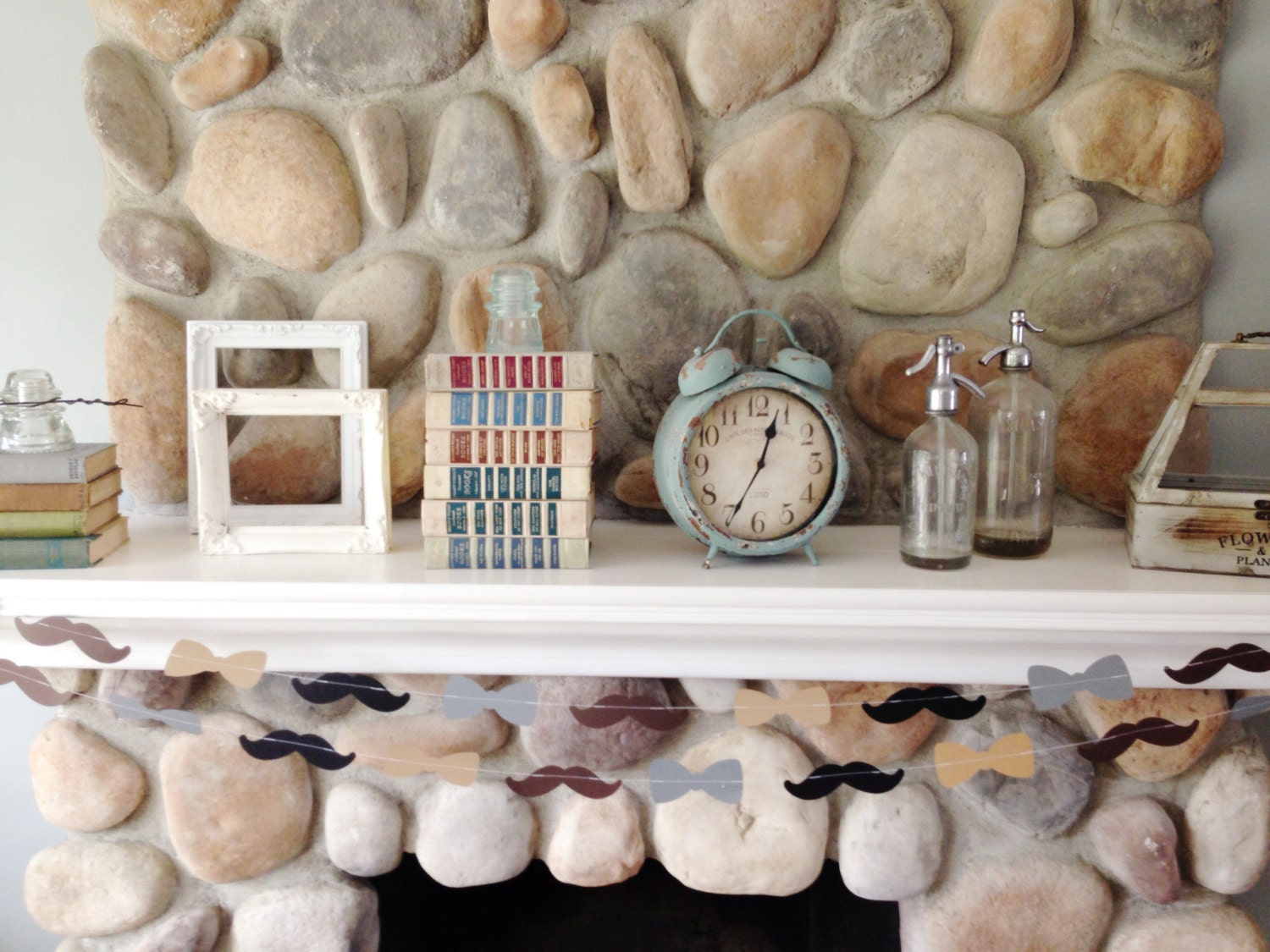 Mustache and Bow Tie Garland, Moustache Garland, Bow Tie, Little Man Party, Father's Day
