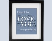 I want to... Love quote - Master Bedroom - Marriage - Print It Yourself JPG - PIY
