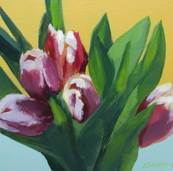Tulips still life floral painting