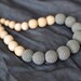Grey teething necklace / Nursing necklace / Mommy necklace