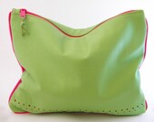 Sweet Tart Leather Statement Clutch