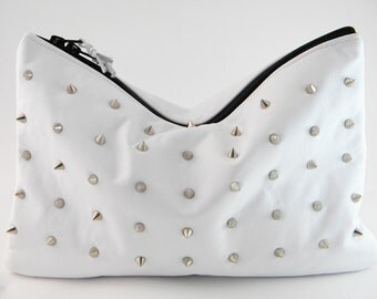 Bad-Ass Spiked Leather Statement Clutch