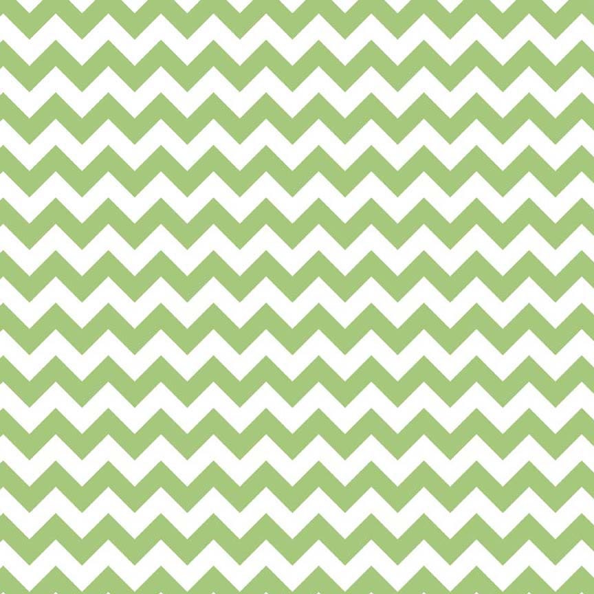 CUSTOM  - Cotton Fabric CHEVRON/ Riley Blake - Small Green  Chevron