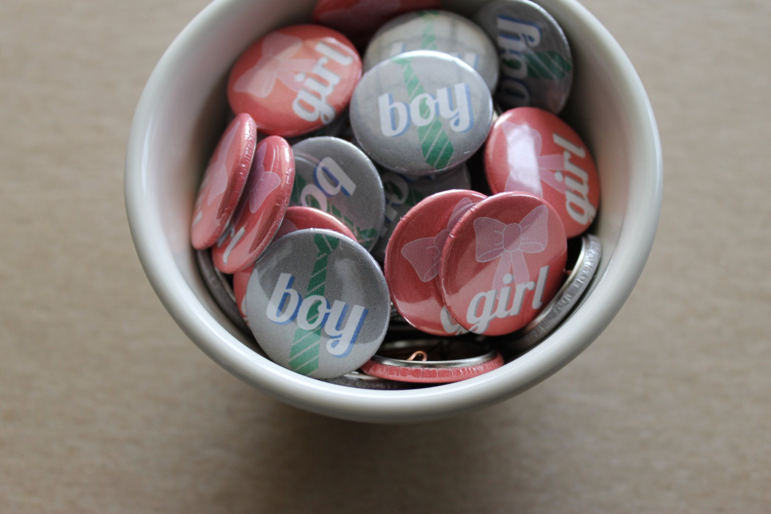 50 qty. Boy and Girl Buttons