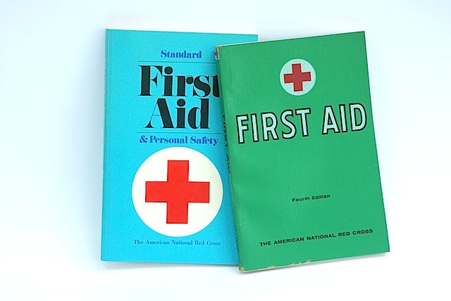 Red Cross First Aid Book Bundle, Home Decor For Medical OFFICE,  Standard First Aid and Personal Safety, Books For Camping, FOR DAD