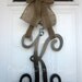 Single Letter Monogram Wooden Door Decor - 18 inches