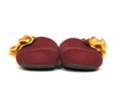 Felted slippers Purple and yellow for women - made to order - Mothers day gift