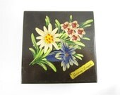 Vintage Wood Box Flower Box Black Box