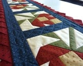 Posey Prairie Point Quilted Table Runner
