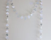Blue Glittery earts Garland, Baby, Wedding, and Parties