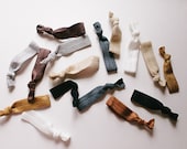 Fabric Elastic Hair Ties - Set of 16 - Big Neutral Pack