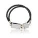 Scandinavian USB stick leather braided bracelet