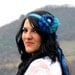 Royal and aqua blue women headband. multi purpose headband, neck band and cuff bracelet at the same time.