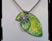 Re-Carded Spring Leaves Necklace