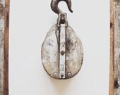 Wooden Logging Pulley
