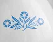 Vintage Pyrex Teapot, Blue Cornflower Teapot, Vintage Kitchen, Retro Serving, Pyrex Cornflower Tea Pot - foundhere