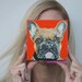 French Bulldog art  Custom pet portrait dog Original dog paintings Custom dog painting Dog custom pet portrait