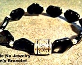 Men's Bracelet    " Azabache Natural" Patience