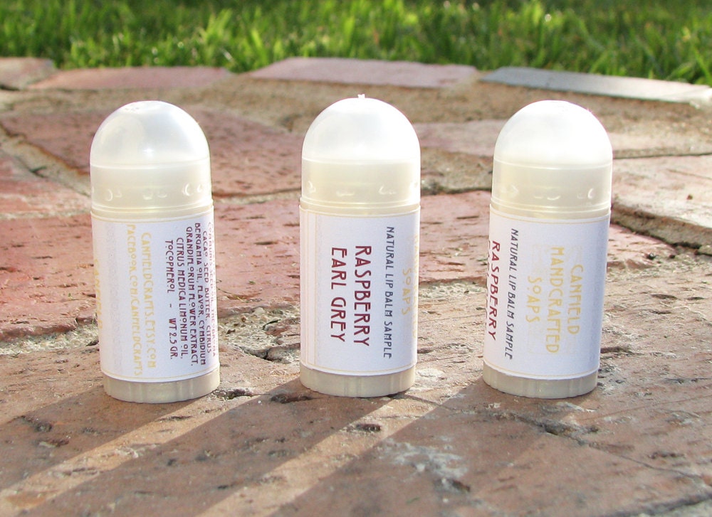 Raspberry Earl Grey - Shea and Cocoa Butter Lip Balm - Mini Size