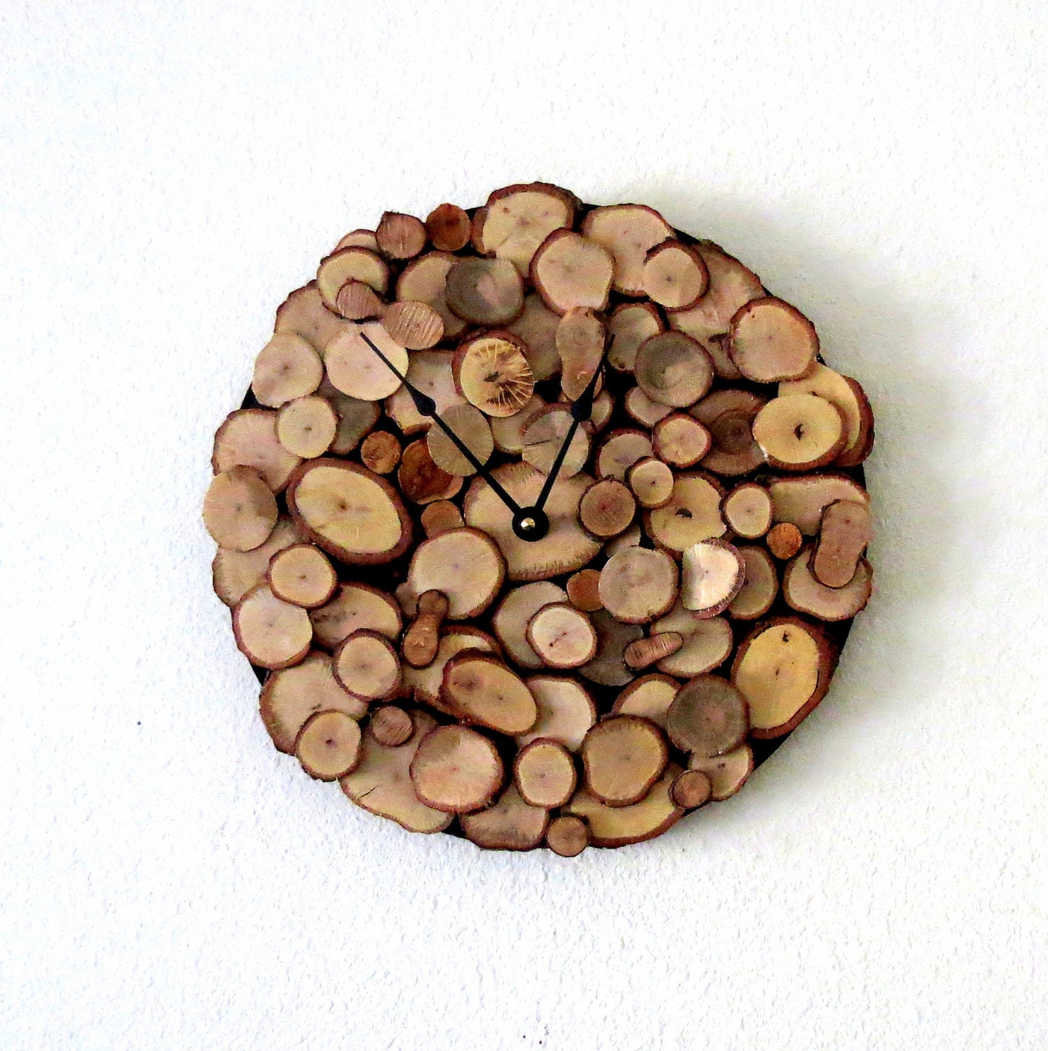 Wood Wall Clock, Reclaimed Materials, Decor and  Housewares, Rustic Home Decor,  Home and Living, Homespunsociety