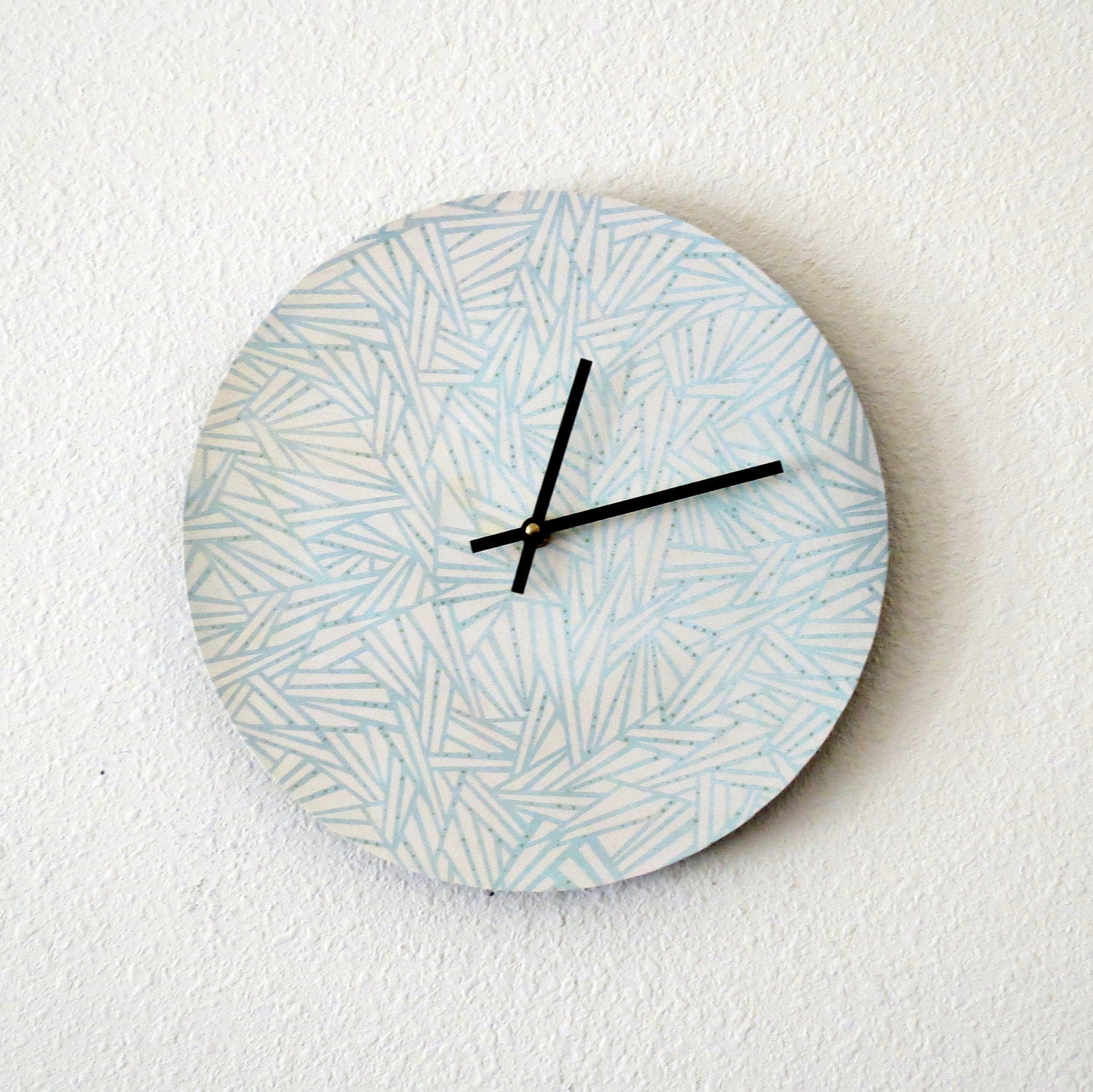 Retro Chic Wall Clock, Geometric Decor, Home and Living, Unique Wall Clock, Decor and Housewares, Home Decor, Homespunsociety