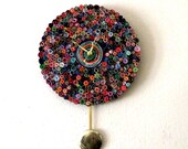 Pendulum Wall Clock, Unique Recycled  Clock, Home and Living, Home Decor, Decor and Housewares.