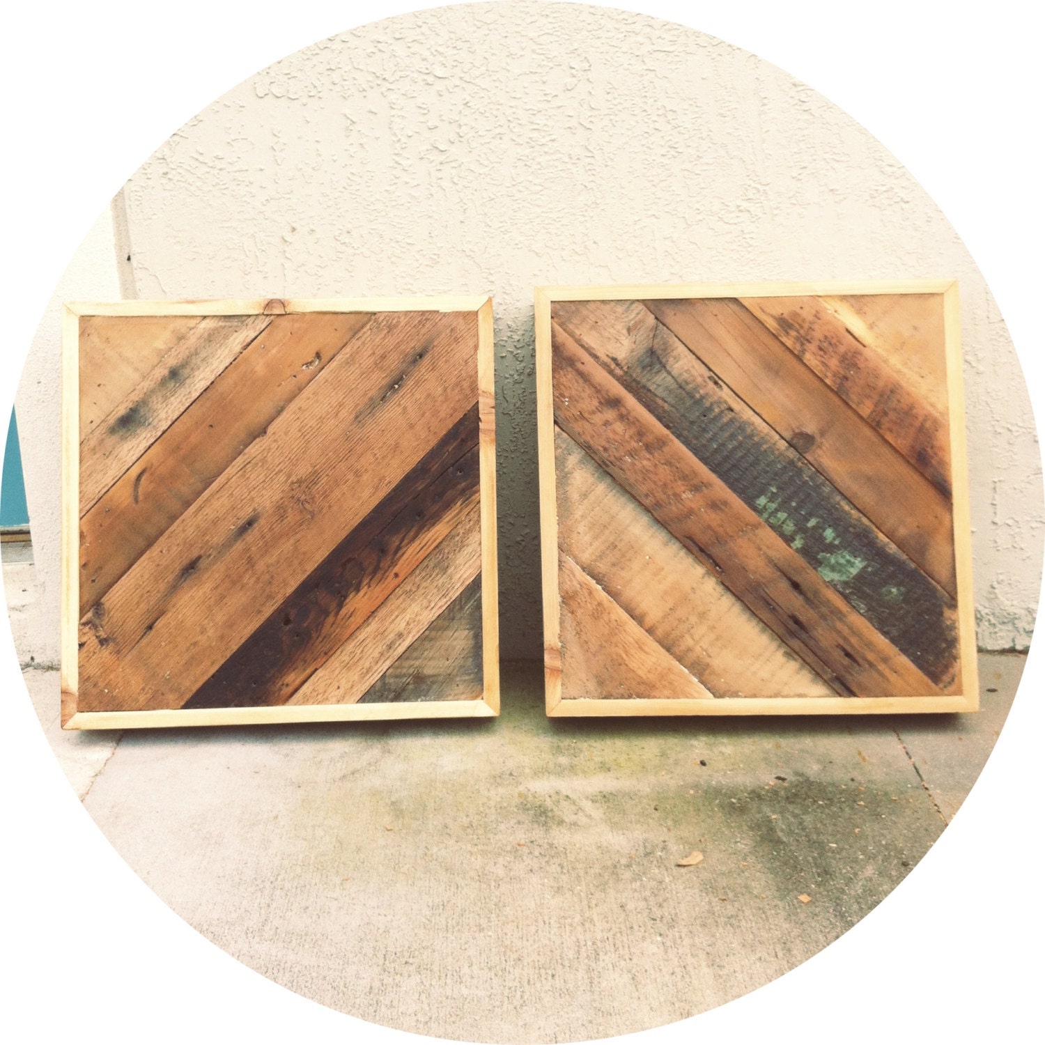 End Tables patterned Reclaimed Barn wood Chevron arrow herringbone COFFEE, foyer loft night stand Modern hairpin steel legs.