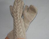 Beautiful Handmade Knit Mittens . Choose your colour.