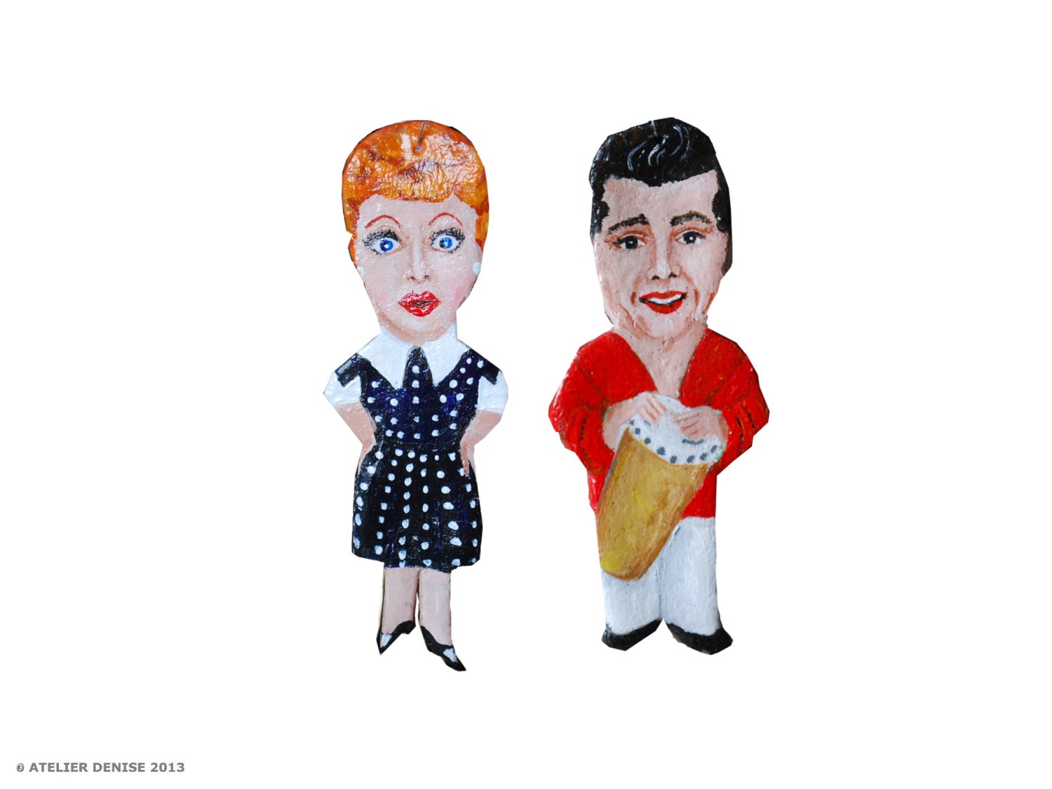 Lucy and Ricky Ricardo- I Love Lucy  Ornaments