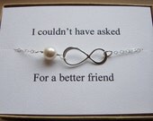 ON SALE Maid of Honor Infinity Bracelet with Card Set - eternity, infinity, maid of honor, bridal gifts, bridesmaids bracelet gifts, bridal