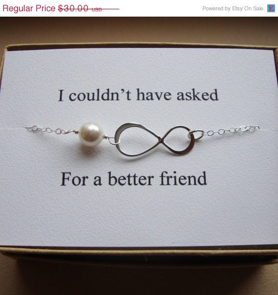 ON SALE Maid of Honor Infinity Bracelet with Card Set - eternity, infinity, maid of honor, bridal gifts, bridesmaids bracelet gifts, bridal